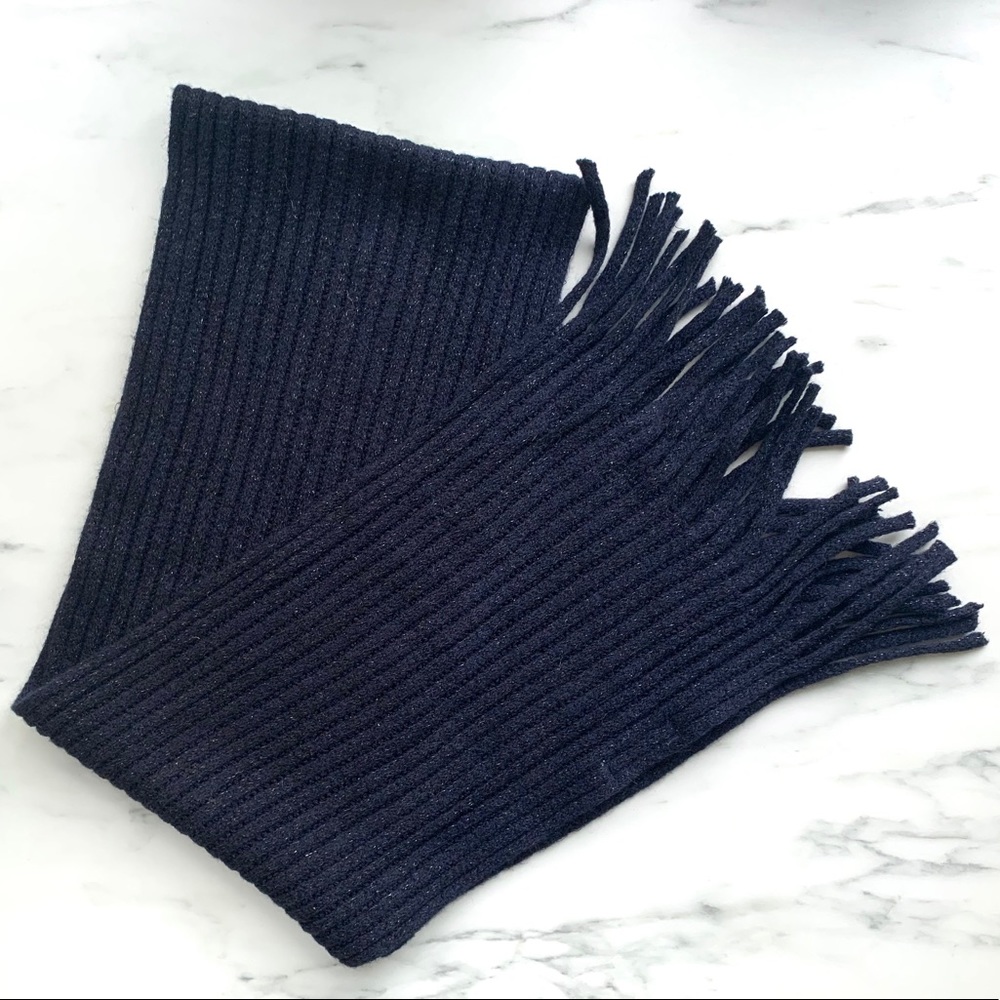 NY&Co Navy Metallic Scarf